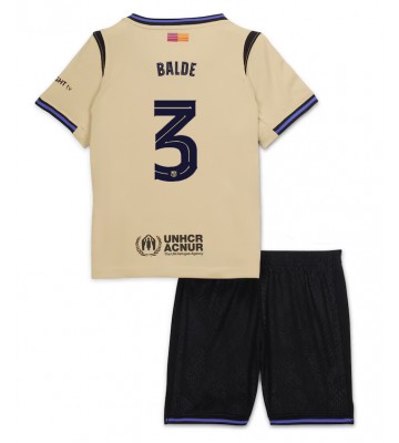 Barcelona Alejandro Balde #3 Replica Away Stadium Kit for Kids 2025-26 Short Sleeve (+ pants)